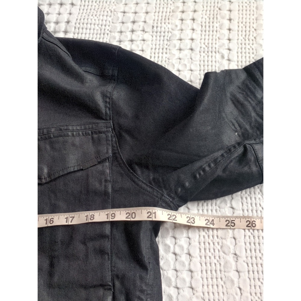 Men's Black Slim Button-Front Jacket - Picture 14 of 16